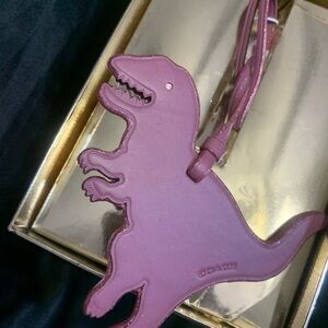 Coach Pink Dinosaur Bag Charm